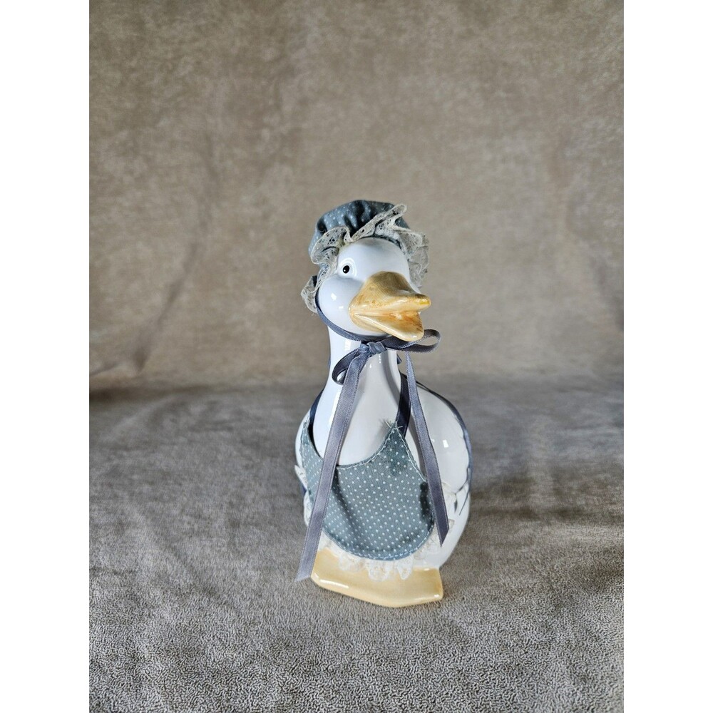 Vintage Artistic Gifts Ceramic Goose Figurine Collectible Cottage Granny Core